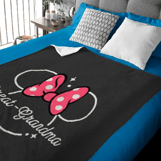 Disney Minnie Mouse Great-Grandma Icon Magic Mother’s Day Baby Blankets