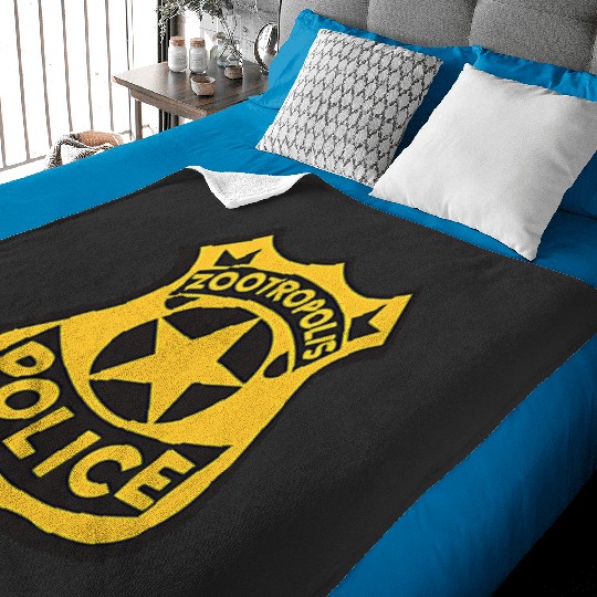 Disney Zootopia Zootropolis Police Badge Graphic Baby Blankets