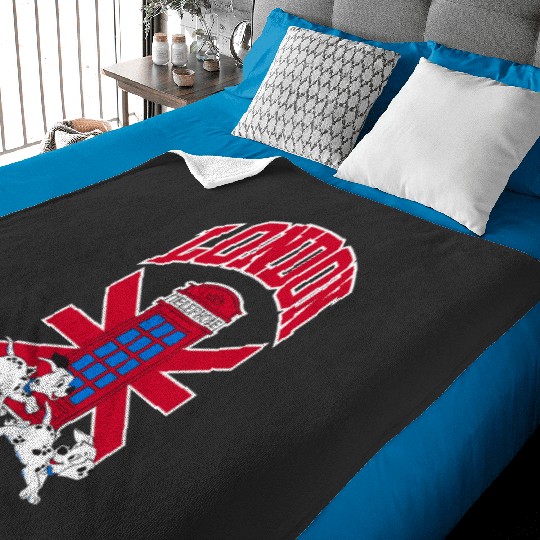 Disney 101 Dalmatians London Telephone Playful Puppies Baby Blankets