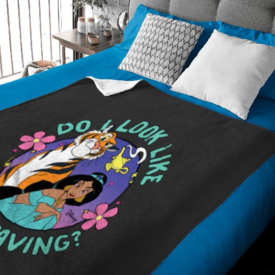 Disney Princess - Jasmine Do I Look Like I Need Saving Baby Blankets