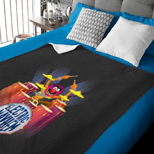 Disney The Muppets Electric Mayhem Animal Drummer Portrait Baby Blankets