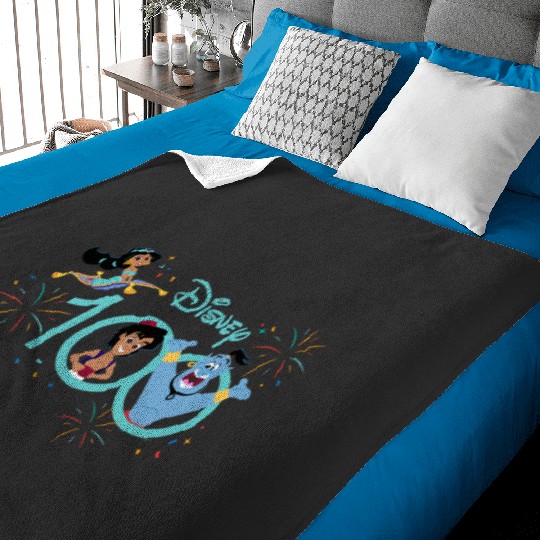 Disney 100 Anniversary Aladdin Jasmine Genie D100 Baby Blankets