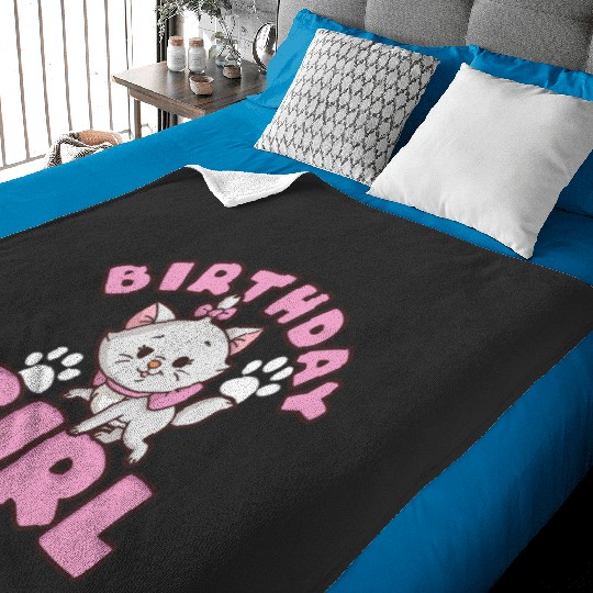 Disney The Aristocats Birthday Girl Cute Marie Logo Baby Blankets