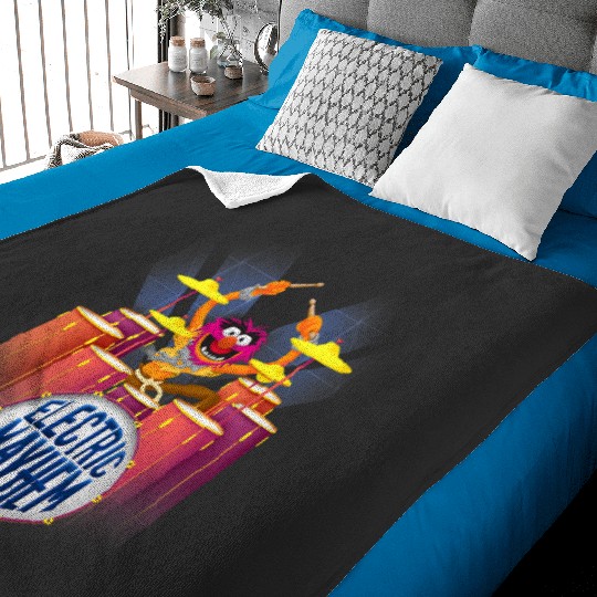 Disney The Muppets Electric Mayhem Animal Drummer Portrait Baby Blankets