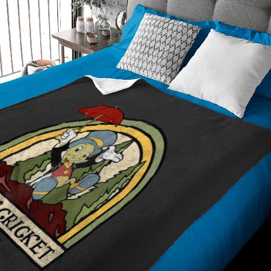 Disney Pinocchio Jiminy Cricket Established 1940 Raglan Baseball Tee Baby Blankets