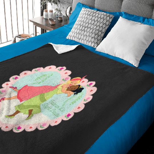 Disney Princess Frog Tiana Charlotte Friends Do Right Bayou Raglan Baseball Tee Baby Blankets