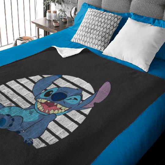 Stitch And Toothless T-Shirt Disney Classic Winking Stitch Baby Blankets