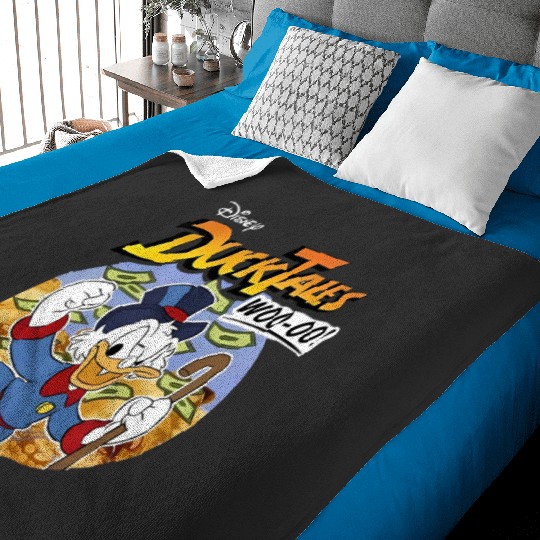 Vintage Disney Ducktales Group Panels Retro Ducktales Baby Blankets