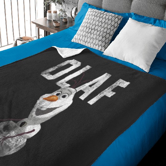 disney frozenss Cute Olaf Distressed Big Chest Portrait Baby Blankets
