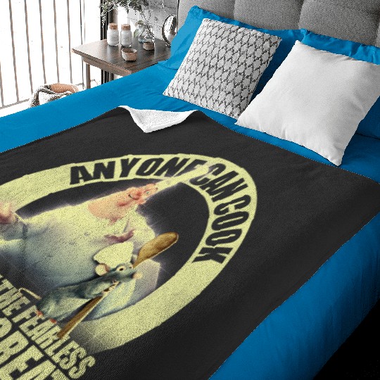 Disney Pixarss Ratatouille Anyone Can Cook Vintagess Badge Baby Blankets