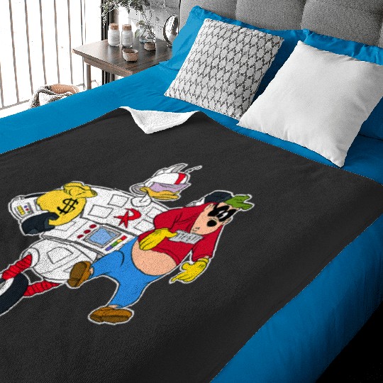 Disney Gizmoduck and Beagle Boy DuckTales Baby Blankets