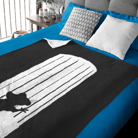 Disney and Pixars Ratatouille Chef Hat Remy Silhouette Baby Blankets