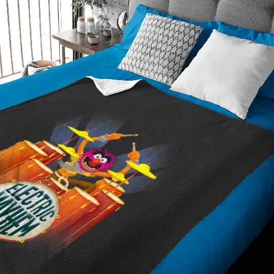Disney The Muppets Electric Mayhem Animal Rockin' Drummer Baby Blankets