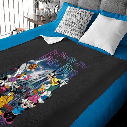 Mickey and Friends The Twilight Zone Tower Of Terror Disney Hollywood Tower Hotel Baby Blankets