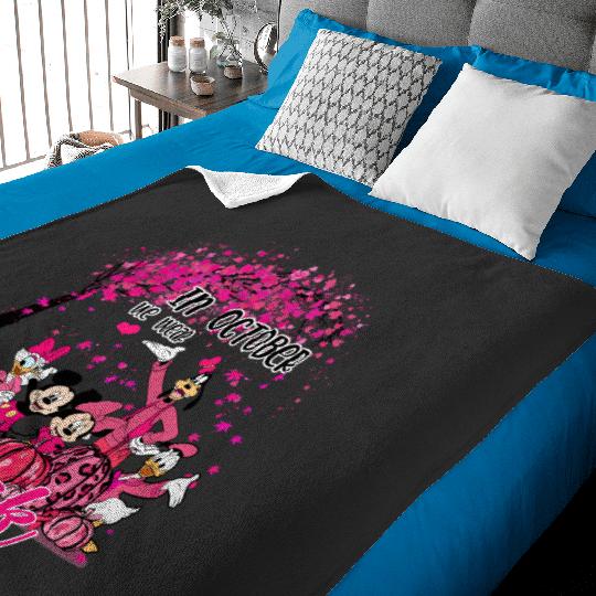 Disney 2023 Breast Cancer Survivor, October Breast Cancer Month Baby Blankets