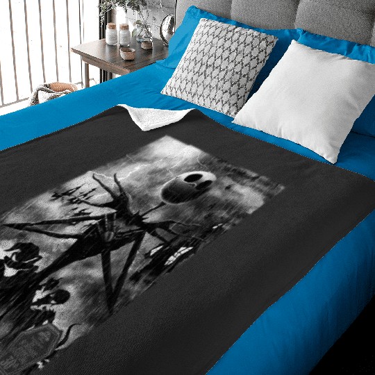 Disney The Nightmare Before Christmas Jack In Graveyard Baby Blankets