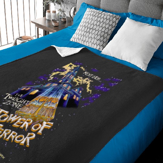 Vintage Tower Of Terror Baby Blankets, Disney Rides Baby Blankets, Disneyworld Disney Baby Blankets, Hollywood Studios Baby Blankets