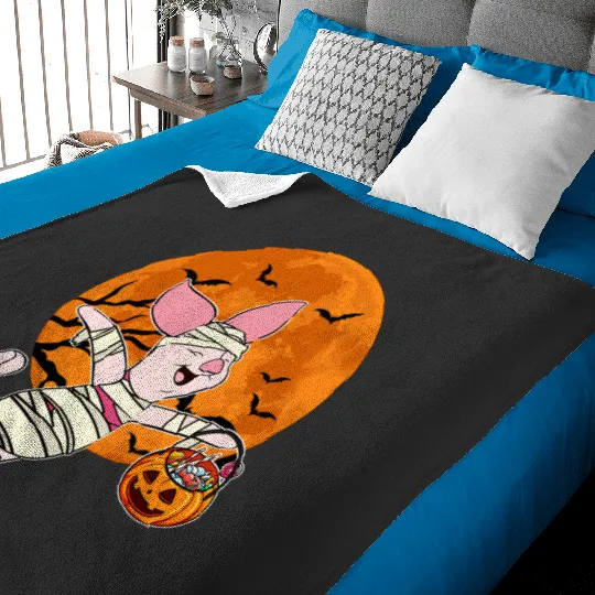 Disney Piglet Mummy Pumpkin Winnie the Pooh Halloween Baby Blankets