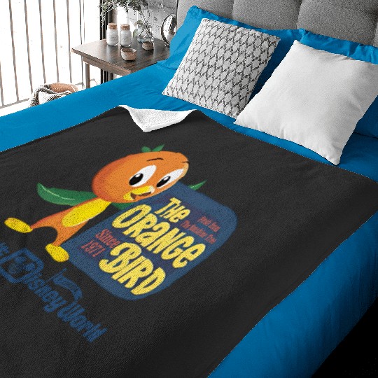 Vintage Disney Orange Bird Baby Blankets, Retro Disney Castle Baby Blankets