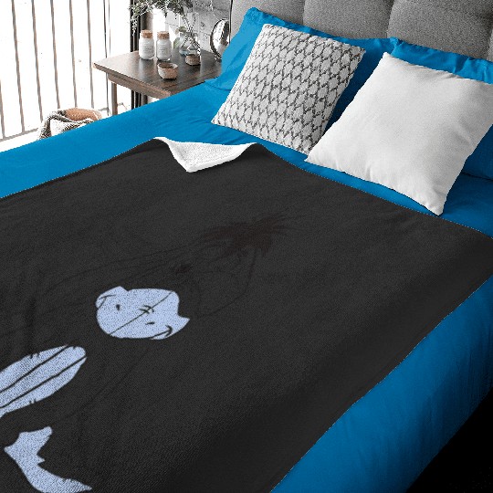 Discover Disney Winnie The Pooh Eeyore Simple Sketch Portrait Baby Blankets