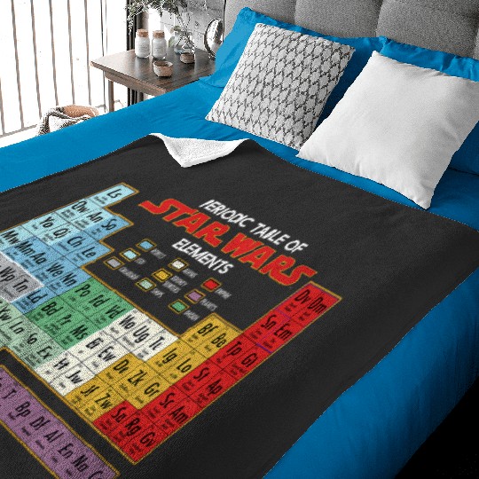 Discover Star Warsss Character Periodic Table of Elements Disney Premium Baby Blankets