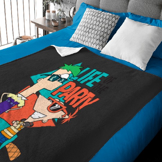 Discover Disney Phineas And Ferb Life Of The Party Cool Group Shot Baby Blankets