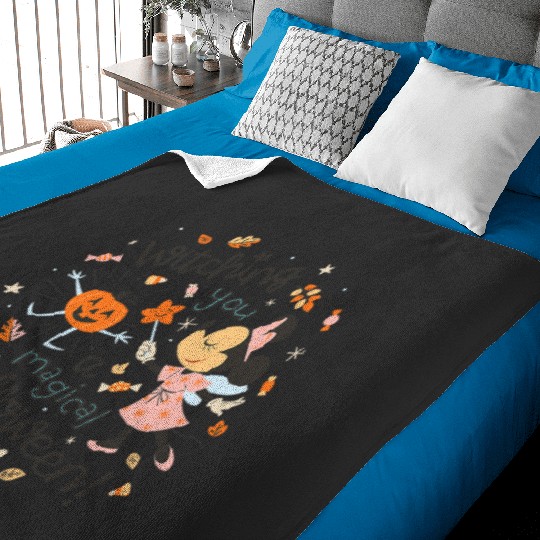 Discover Disney Minnie Mouse Witching You A Magical Halloween Baby Blankets