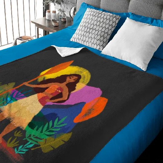 Discover Disney 100 Anniversary Moana Artists Series D100 Baby Blankets