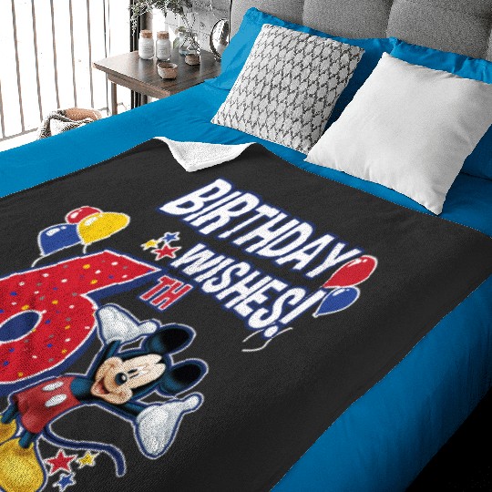 Discover Disney Mickey And Friends Mickey Mouse 6th Birthday Wishes Baby Blankets