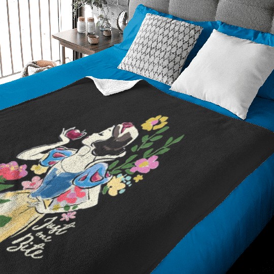 Retro Disney Snow White And The Seven Dwarfs Floral Baby Blankets,