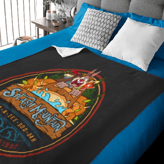 Disney Splash Mountain Zip A Dee Doo Dah 1992, Brer Rabbit Bear Fox Tee Baby Blankets