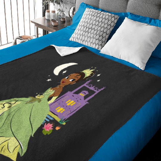 Discover Disney The Princess And The Frog Princess Tiana Big Portrait Baby Blankets