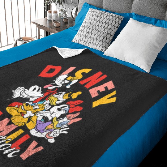 Discover Disney Mickey And Friends Disney Family Vacation 2025 Logo Baby Blankets