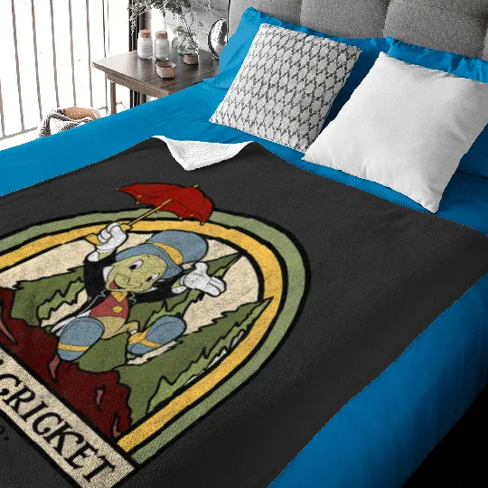 Disney Pinocchio Jiminy Cricket Established 1940 Baby Blankets