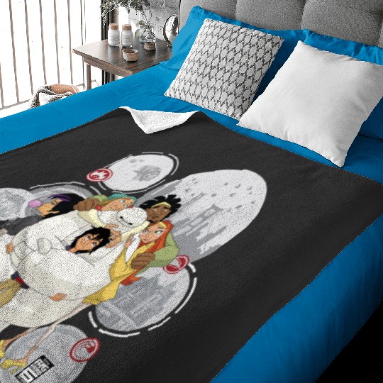 Disney Big Hero 6 TV Series Baymax Hugs Graphic Baby Blankets