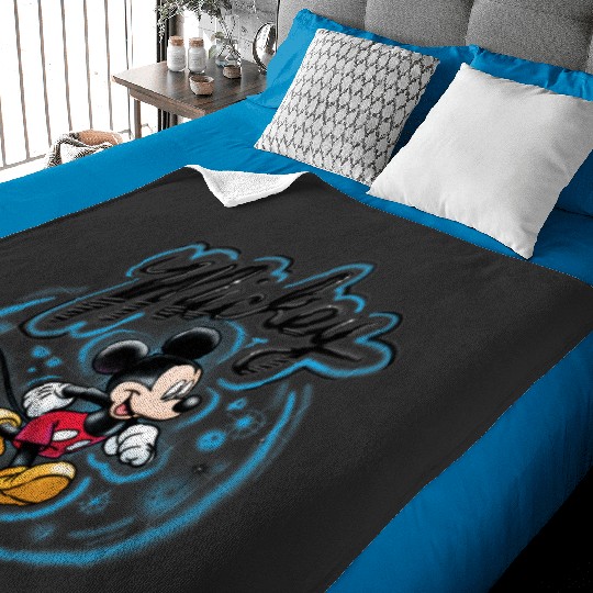 Disney Mickey Mouse Airbrush Baby Blankets