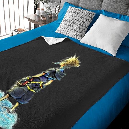 Disney Kingdom Hearts Sora Sea Salt Ice Cream Sketch Baby Blankets
