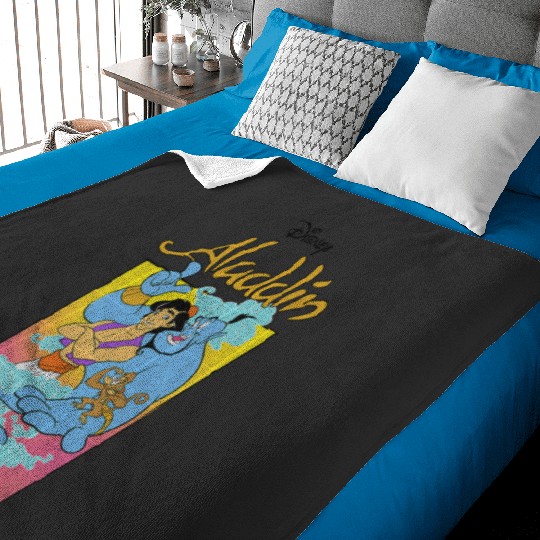Disney Aladdin Genie Abu Poster Baby Blankets