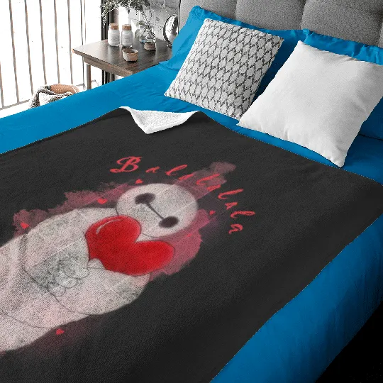 Disney Big Hero 6 Baymax Heart Portrait Graphic Baby Blankets