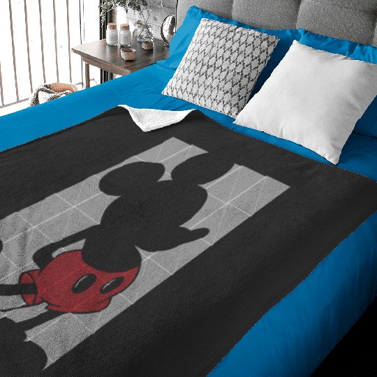 Disney Mickey Mouse Box Silhouette Baby Blankets