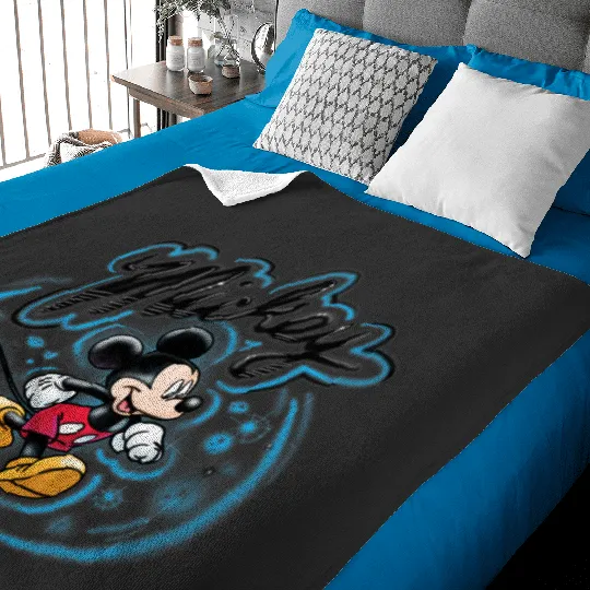 Disney Mickey Mouse Airbrush Baby Blankets