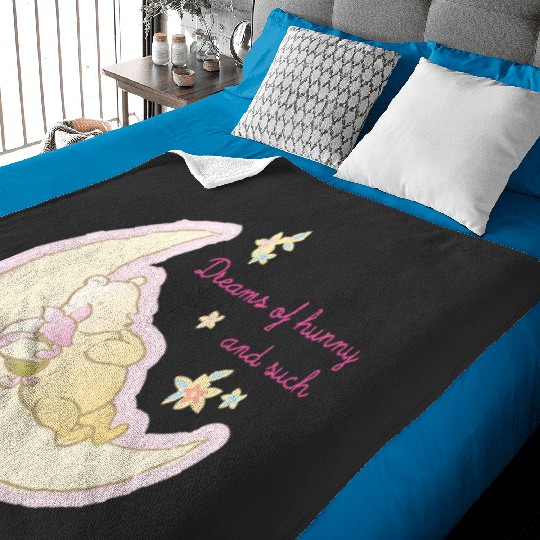 Disney Winnie the Pooh Piglet Dreams Of Hunny And Such Baby Blankets