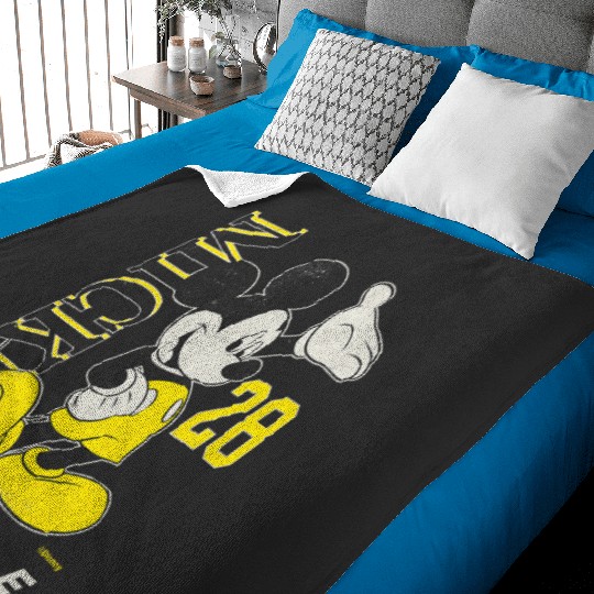 Disney Mickey Mouse Vintages  28 blacks Yellow Baby Blankets