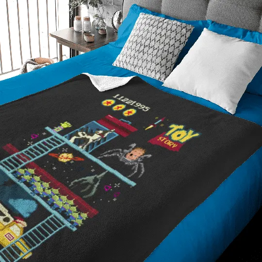 Disney Pixar Toy Story 8-Bit Video Game Scene Baby Blankets