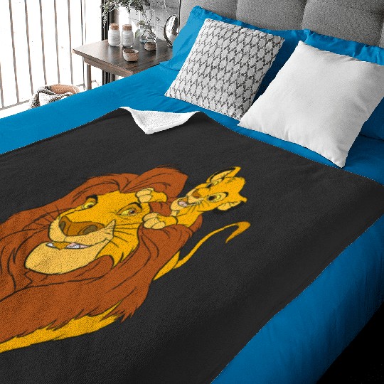 Disney The Lion King Simba and Mufasa Father and Son Baby Blankets