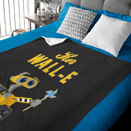 Disney Pixar Wall-E Her Wall-E Couples Baby Blankets