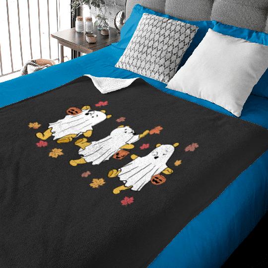 Retro Disney Pooh Halloween Baby Blankets, Winnie the Pooh Ghost Baby Blankets