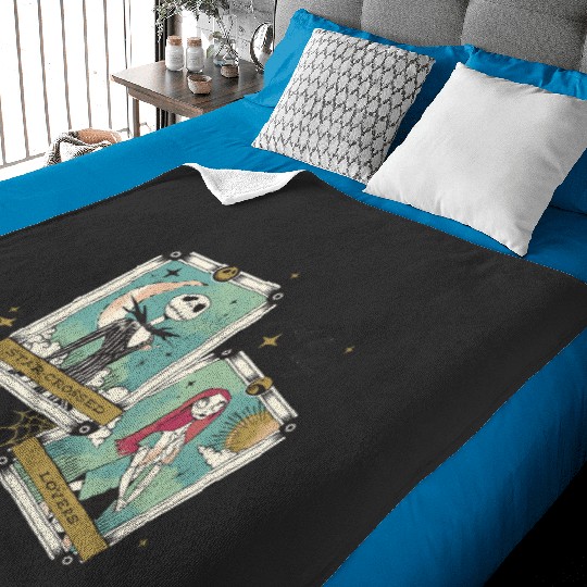 Disney The Nightmare Before Christmas Jack And Sally Tarot Baby Blankets