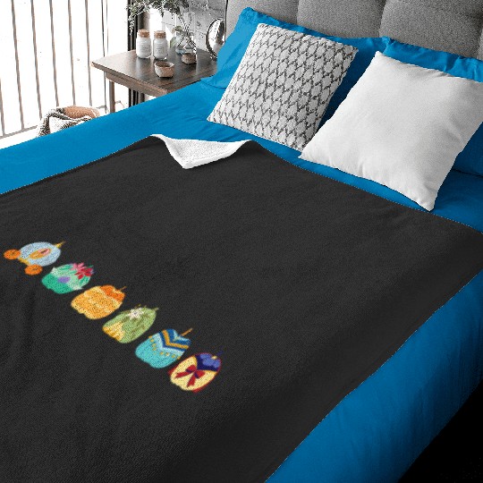 Disney Princess Pumpkins Fall Autumn Lineup of Princesses Baby Blankets