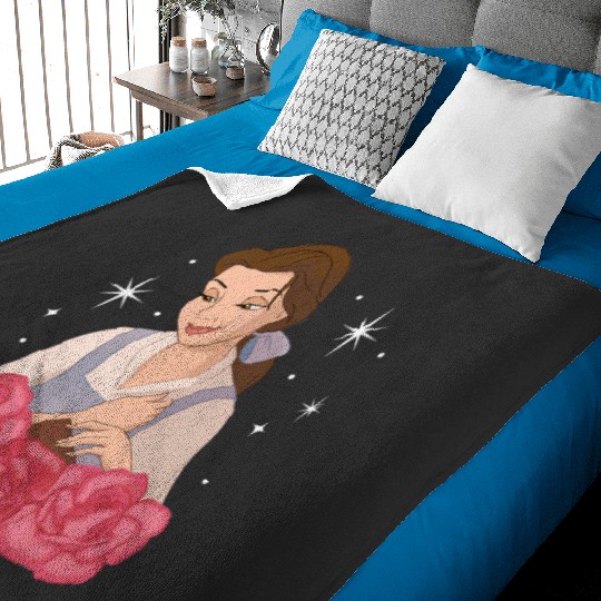 Disney Princess - Belle Beauty And The Beast Roses Baby Blankets